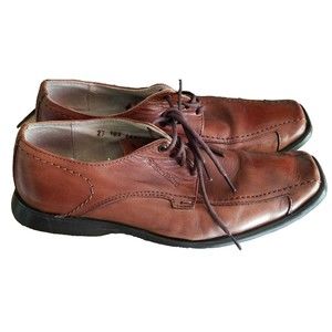 Christian Gallery Mens Brown Leather Dress Shoes Size 9 Oxford